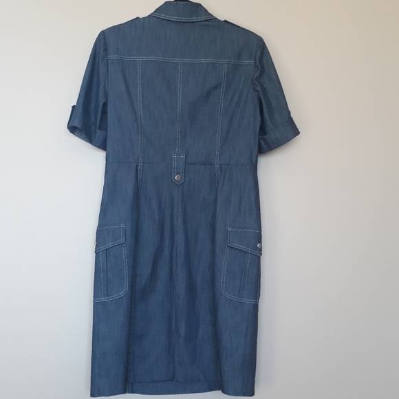 Sandra Darren Women's Size 12 Blue Denim Dress - Picture 3 of 6